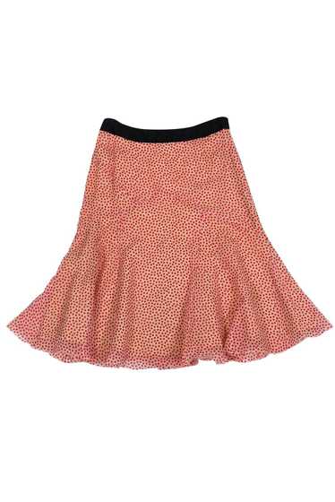 Marc Jacobs - Red Polka Dot Silk Skirt Sz 2 - image 1