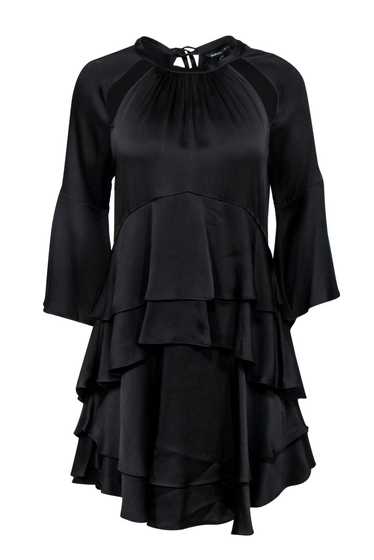 Marissa Webb - Black Ruffle Tiered Dress w/ Cutout