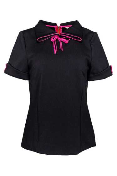 Marni - Black Silk & Cotton Polo Top Sz 4