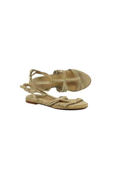 Massimo Dutti - Tan & Gold Strappy Sandals Sz 6.5