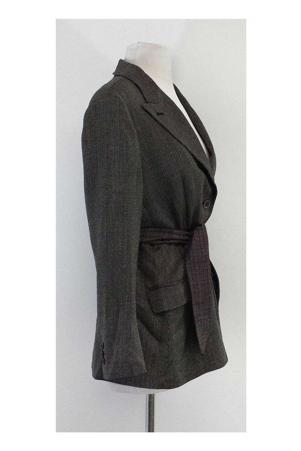 Max Mara - Black & White Wool Tweed Jacket Sz 8 - image 2