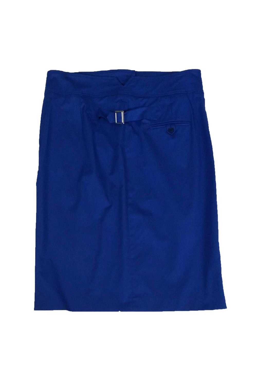 Max Mara - Blue Pencil Skirt Sz 12 - image 2