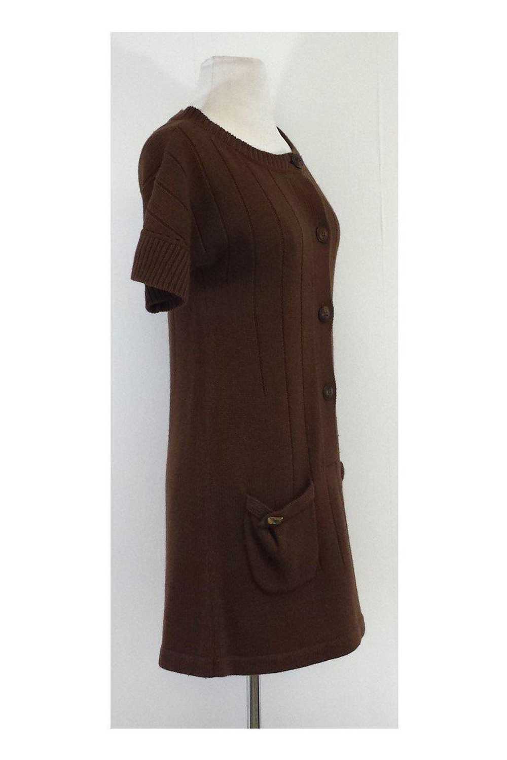Mayle - Brown Short Sleeve Sweater Dress Sz S - image 2