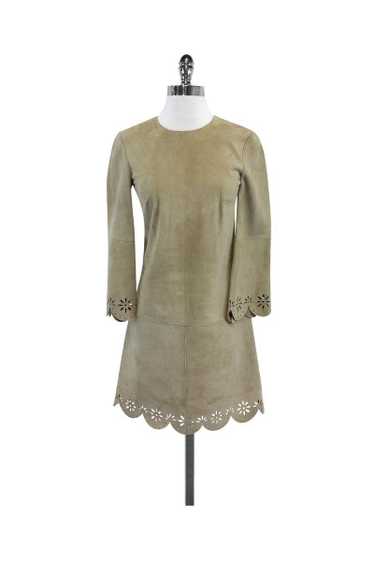 Michael Kors - Tan Suede Scalloped Dress Sz 2