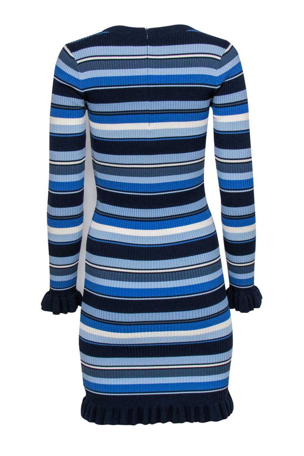 Michael Michael Kors - Blue Striped Ribbed Knit B… - image 3