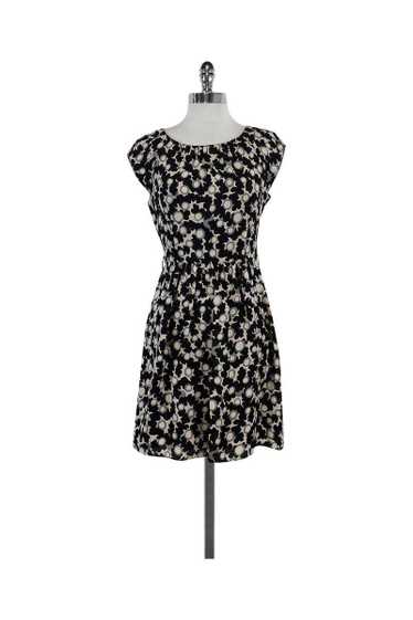 Milly - Black Blush & Grey Printed Silk Dress Sz 4