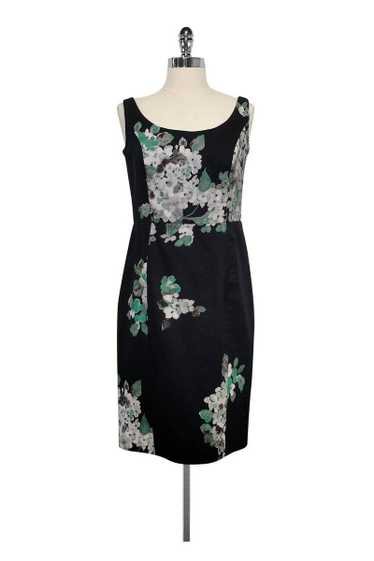 Milly - Black Floral Print Dress Sz 10