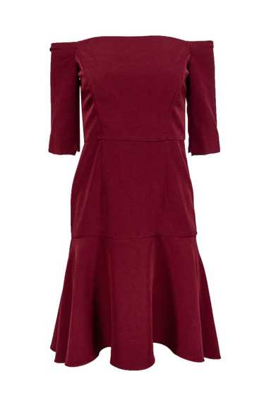 Milly - Burgundy Off-the-Shoulder Nina Dress Sz 4