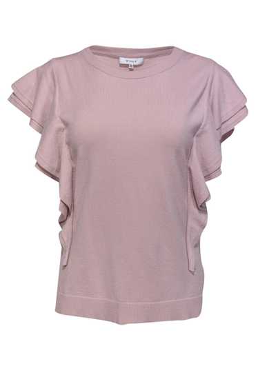 Milly - Mauve Flounce Top Sz M