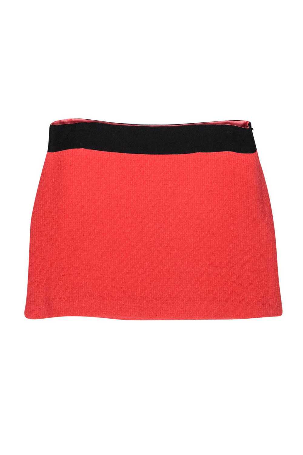 Milly - Pink Tweed Wool Miniskirt Sz 4 - image 2