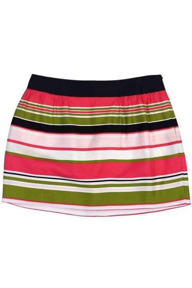 Milly - Pink, Green, Navy & White Striped Skirt Sz