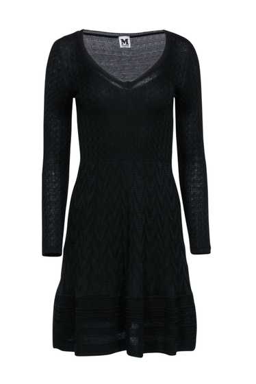 Missoni - Black Long Sleeve Knit Dress Sz 4 - image 1