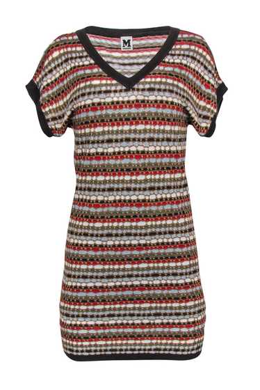 Missoni - Brown & Multi Metallic Patterned Knit Dr