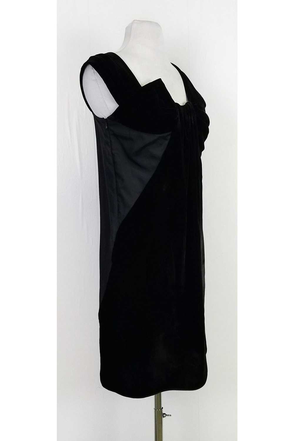 Miu Miu - Black Silk & Velvet Dress Sz 4 - image 2