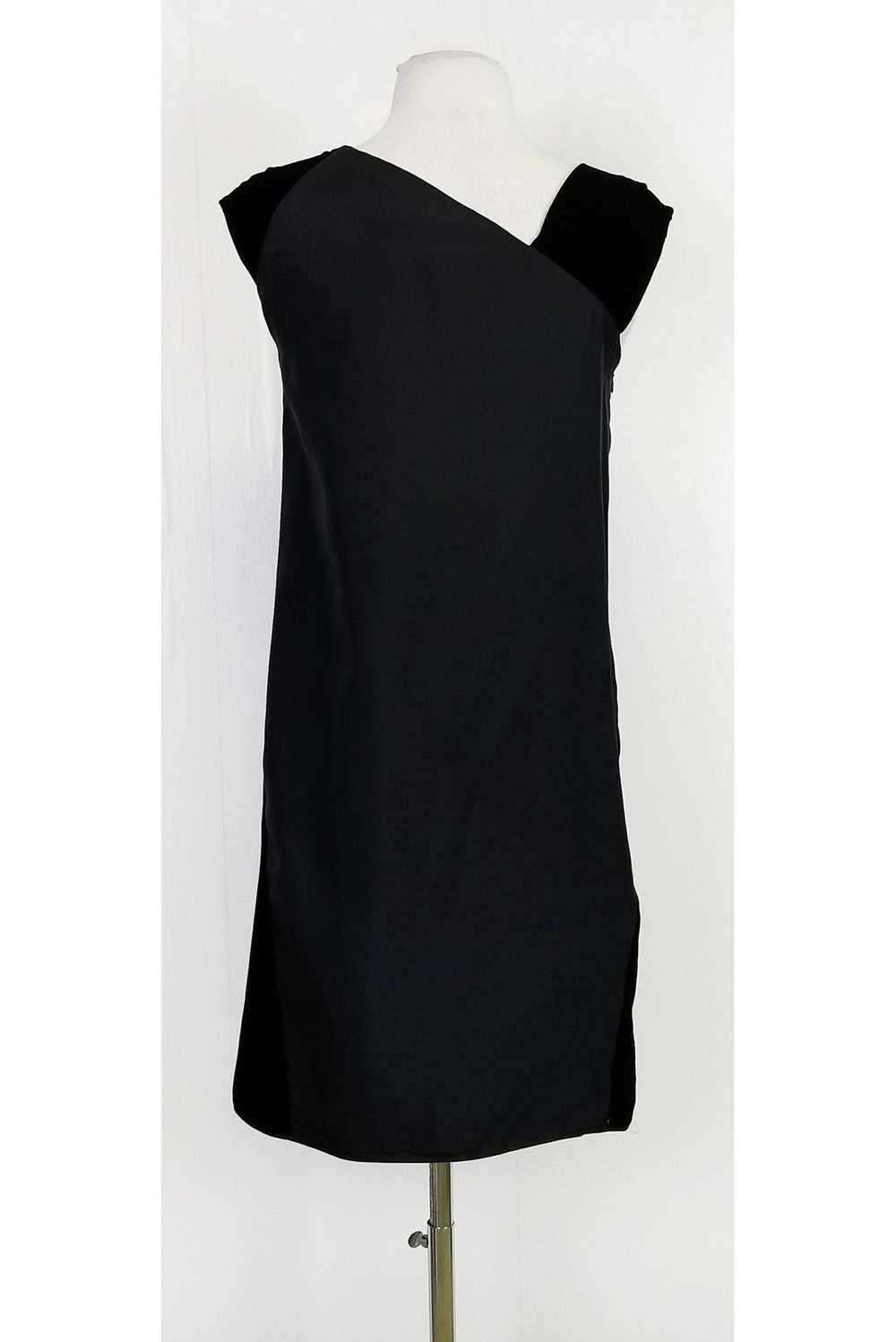 Miu Miu - Black Silk & Velvet Dress Sz 4 - image 3