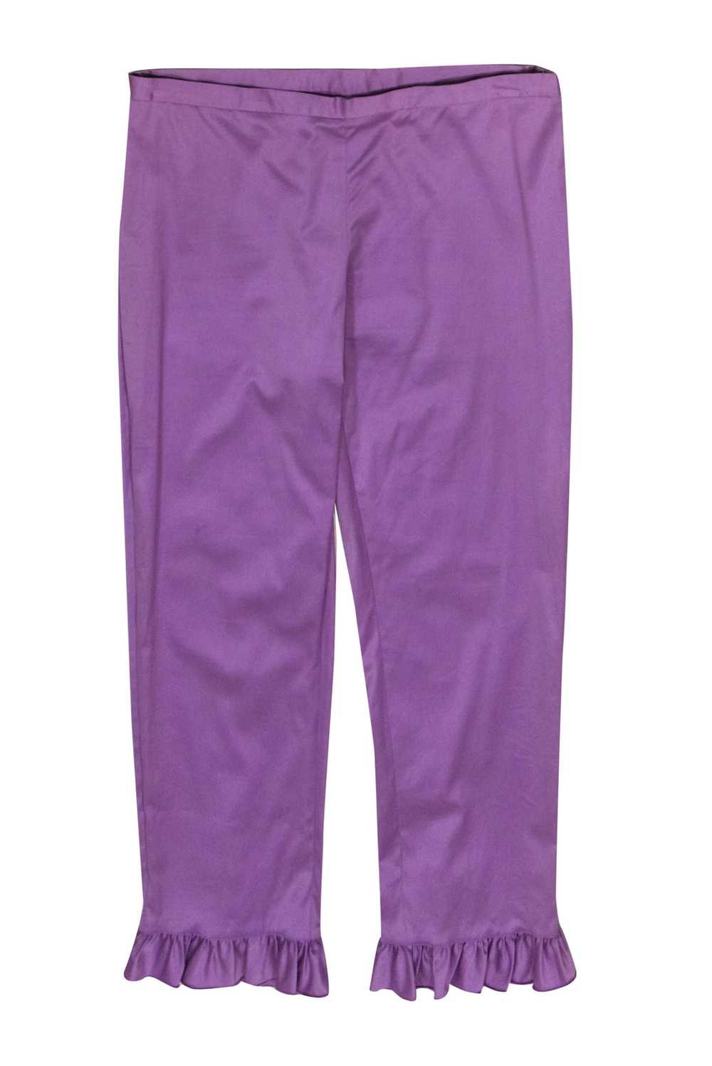 Moschino Cheap & Chic - Purple Cotton Blend Capri… - image 1