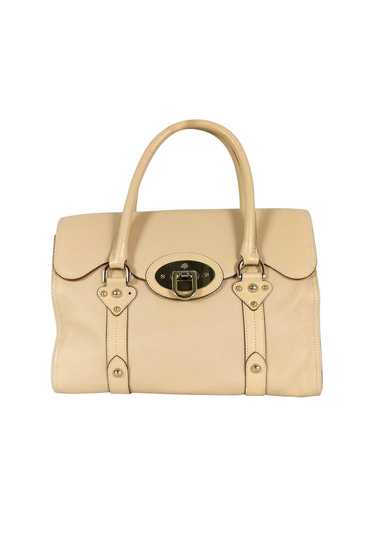 Mulberry - Cream Leather Fold Over Satchel Bag