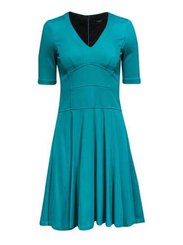 Nanette Lepore - Aqua Green A-Line Dress w/ Piping