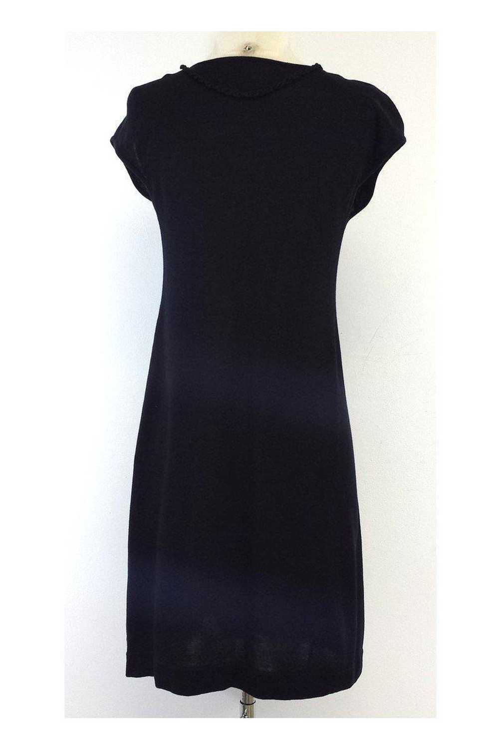 Nanette Lepore - Black Knit Silk Blend Dress Sz S - image 3