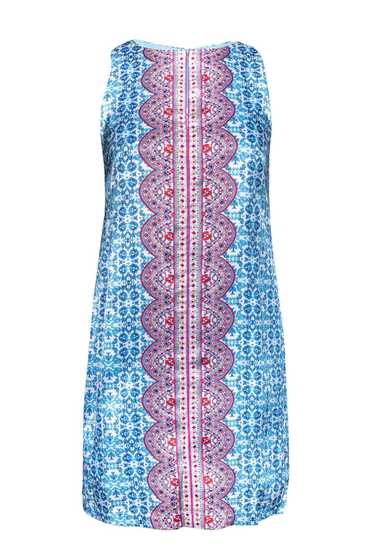 Nanette Lepore - Blue & Pink Patterned Dress Sz 0