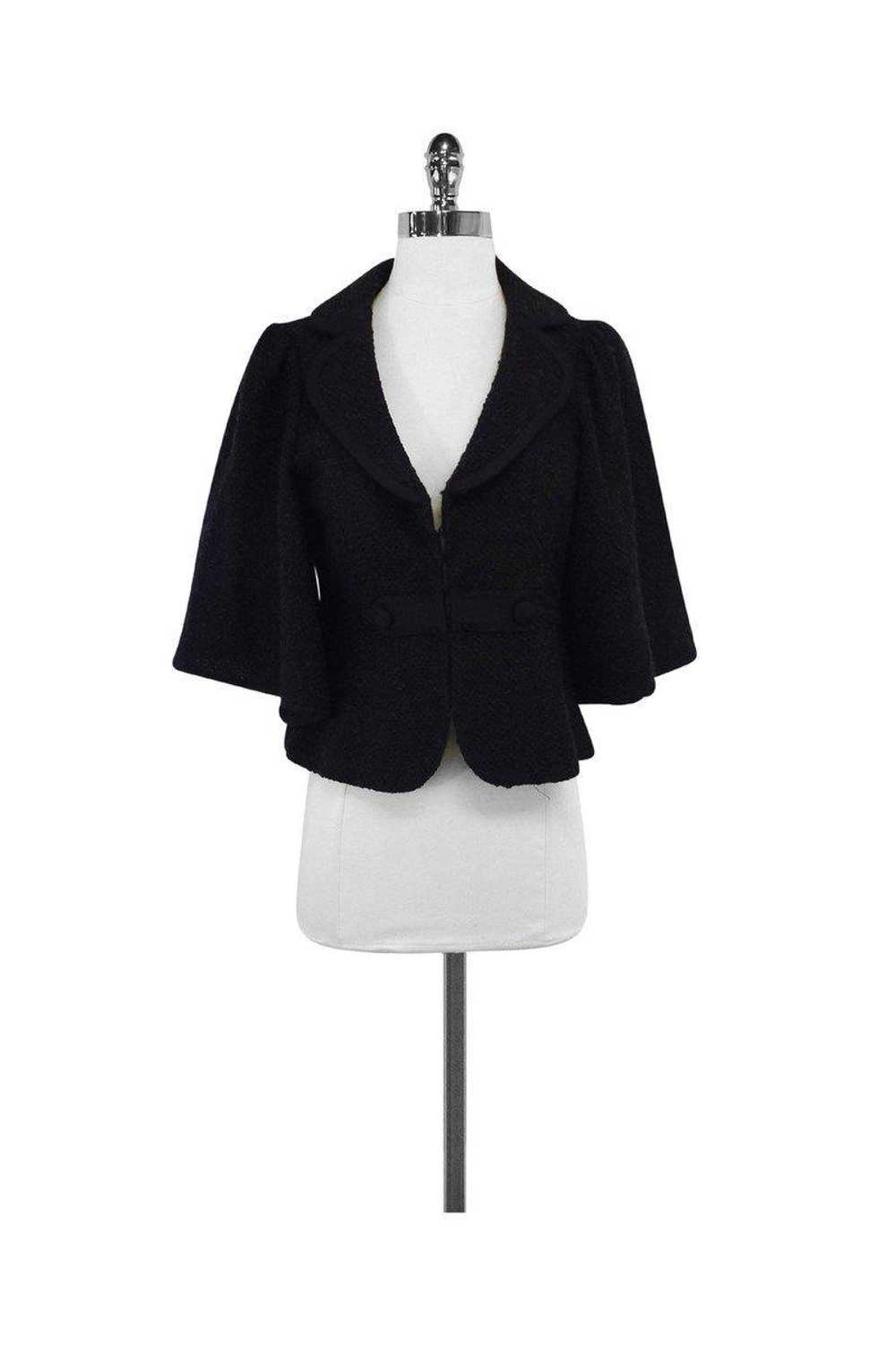 Nanette Lepore - Brown Textured Suit Jacket Sz M - image 1