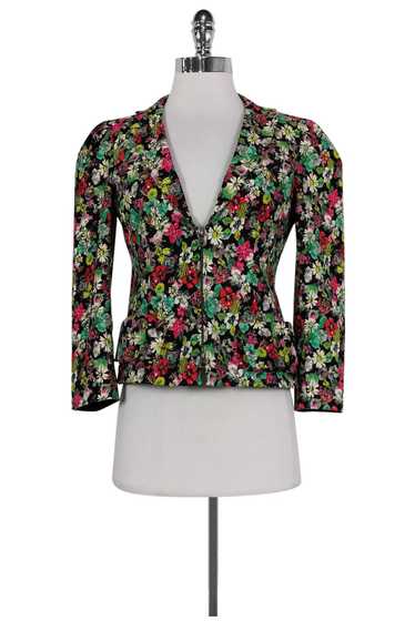 Nanette Lepore - Floral Zip Blazer Sz 2