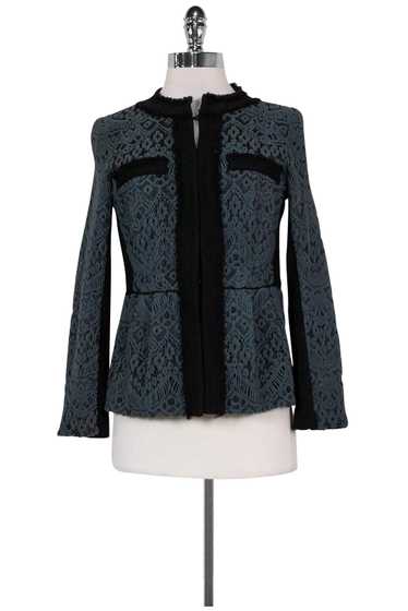 Nanette Lepore - Grey & Black Lace Jacket Sz 6
