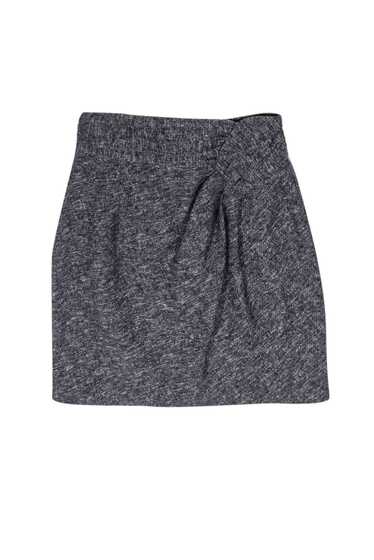 Nanette Lepore - Grey Tweed Gathered Front Skirt S