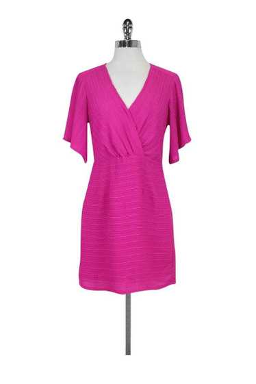 Nanette Lepore - Hot Pink Textured Dress Sz 2 - image 1
