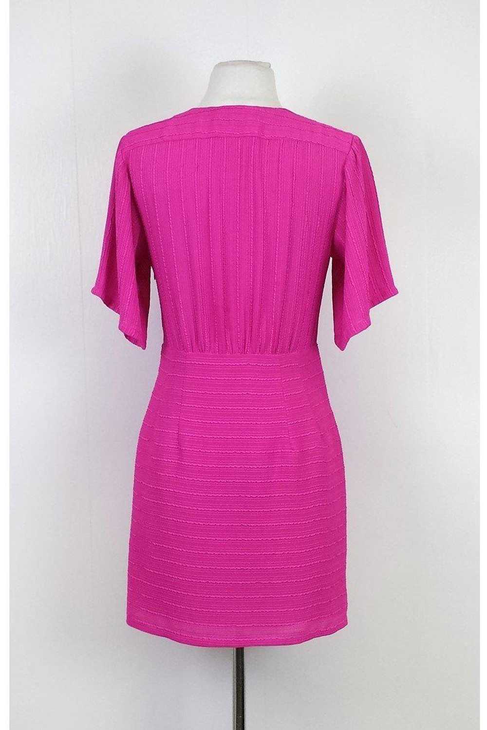 Nanette Lepore - Hot Pink Textured Dress Sz 2 - image 3