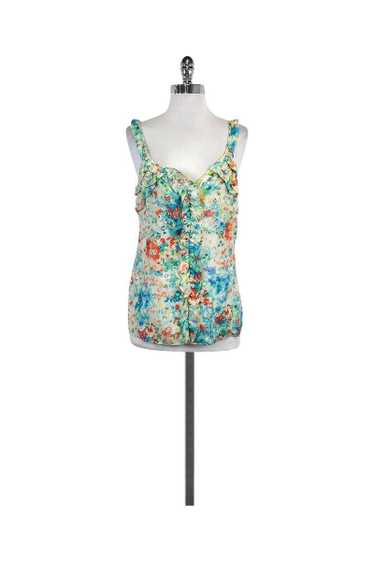 Nanette Lepore - Multicolor Print Silk Tank Sz 6