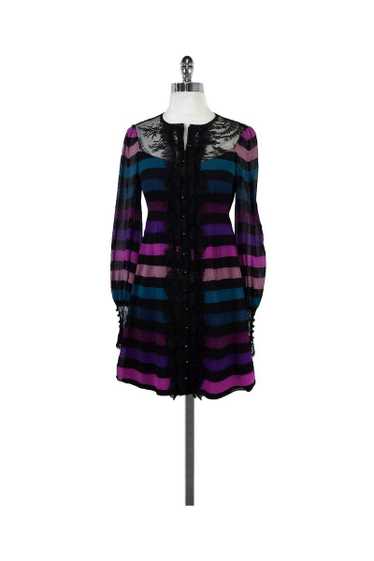 Nanette Lepore - Multicolor Striped Silk Dress Sz 