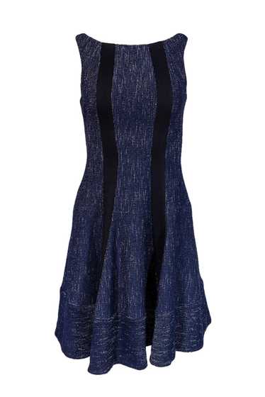 Nanette Lepore - Navy & White Speckled Knit Dress 