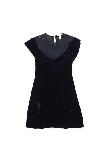 Nanette Lepore - Navy Sequined & Velvet Dress Sz 2