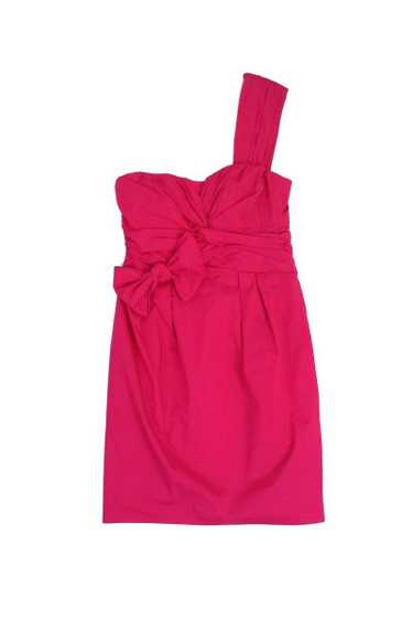 Nanette Lepore - Pink One Shoulder Cotton Dress S… - image 1