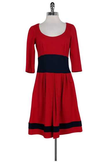 Nanette Lepore - Red & Navy Fit & Flare Sz 6