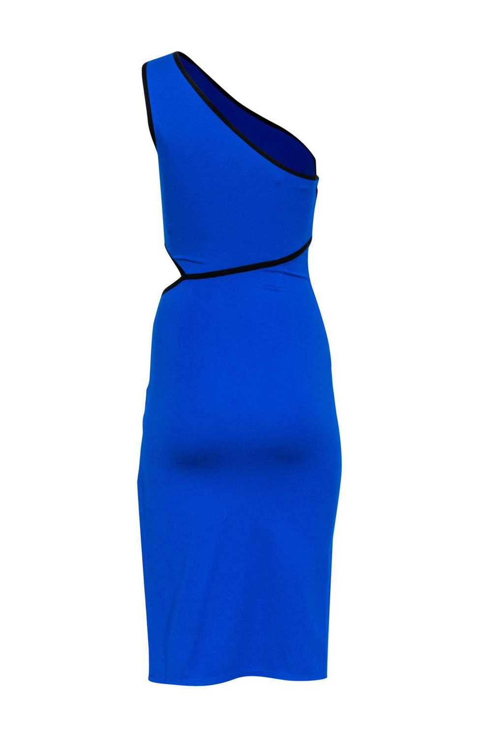 NBD - Cobalt Blue One-Shoulder Sleeveless Midi Dr… - image 3