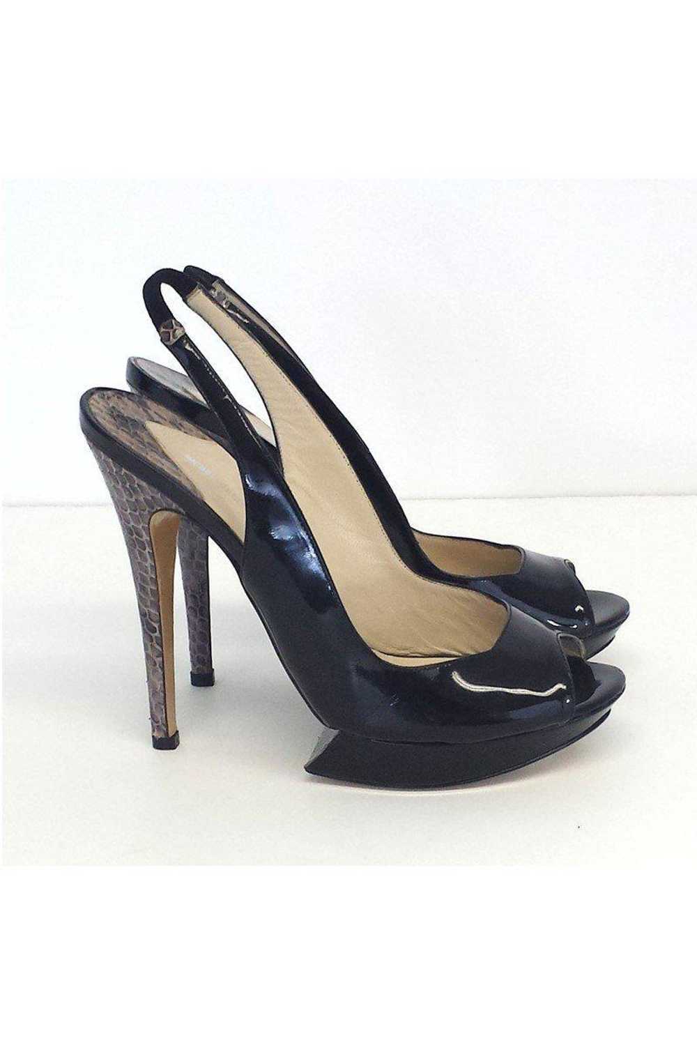 Nicholas Kirkwood - Black Patent Leather Platform… - image 3