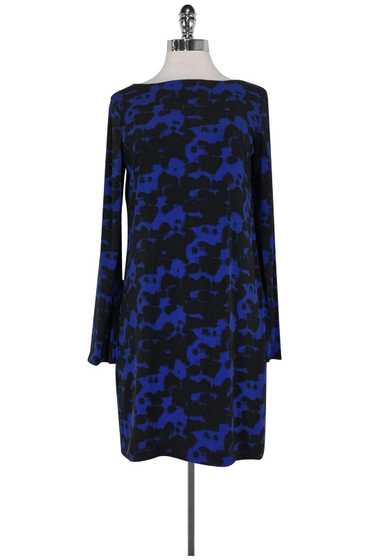 Nicole Miller - Blue & Black Printed Dress Sz S