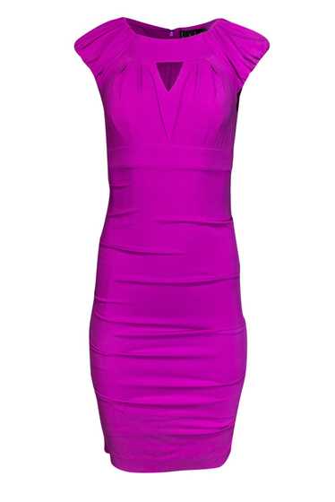 Nicole Miller - Orchid Pink Ruched Sheath Dress Sz