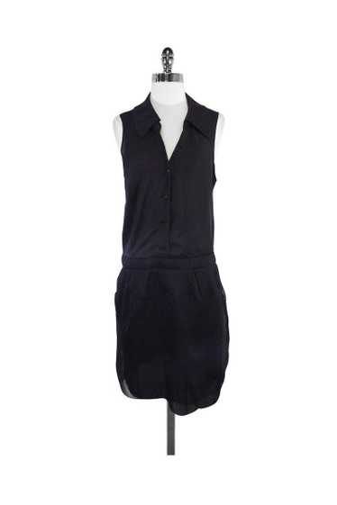 Nina Ricci - Black Silk Sleeveless Dress Sz 8