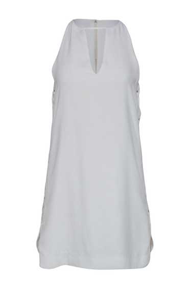 Parker - White Lace-Up Side Shift Dress Sz XS