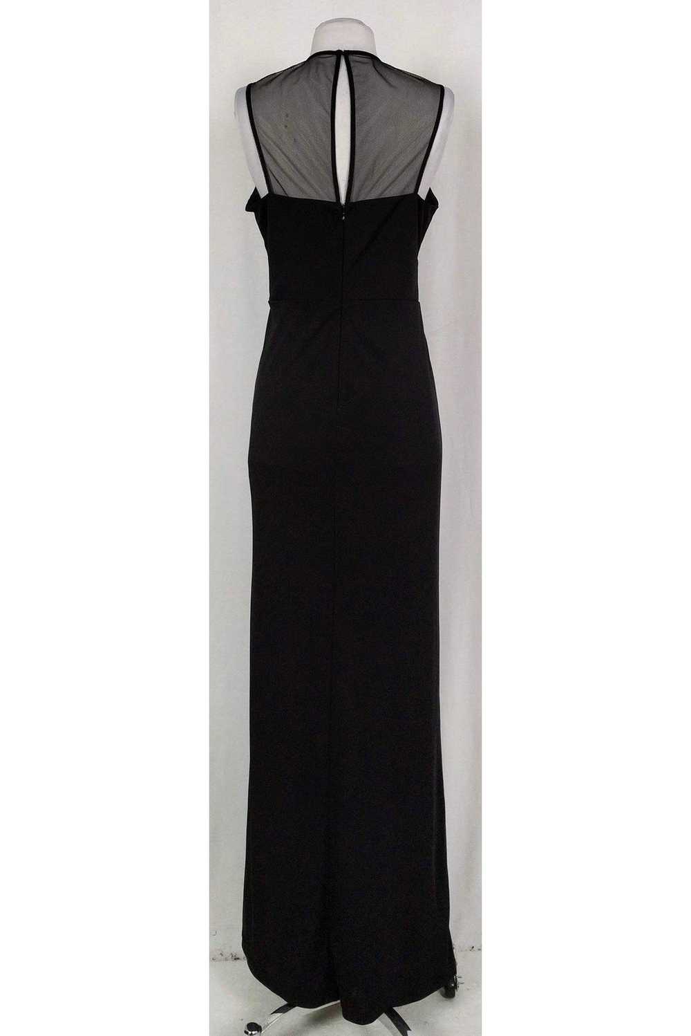 Parker Black - Black Draped Gown Sz 6 - image 3