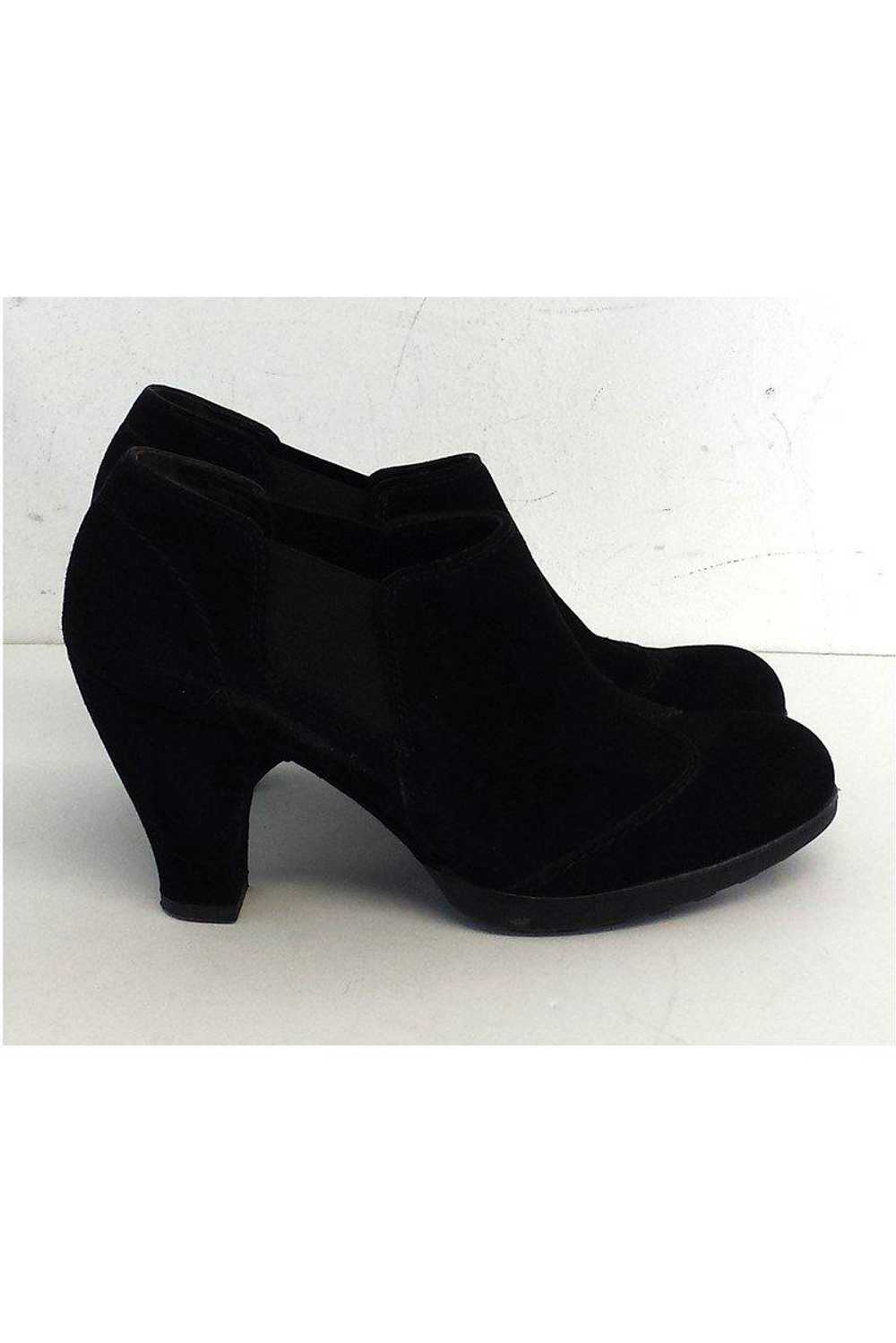 Paul Green - Black Suede Booties Sz 6.5 - image 3