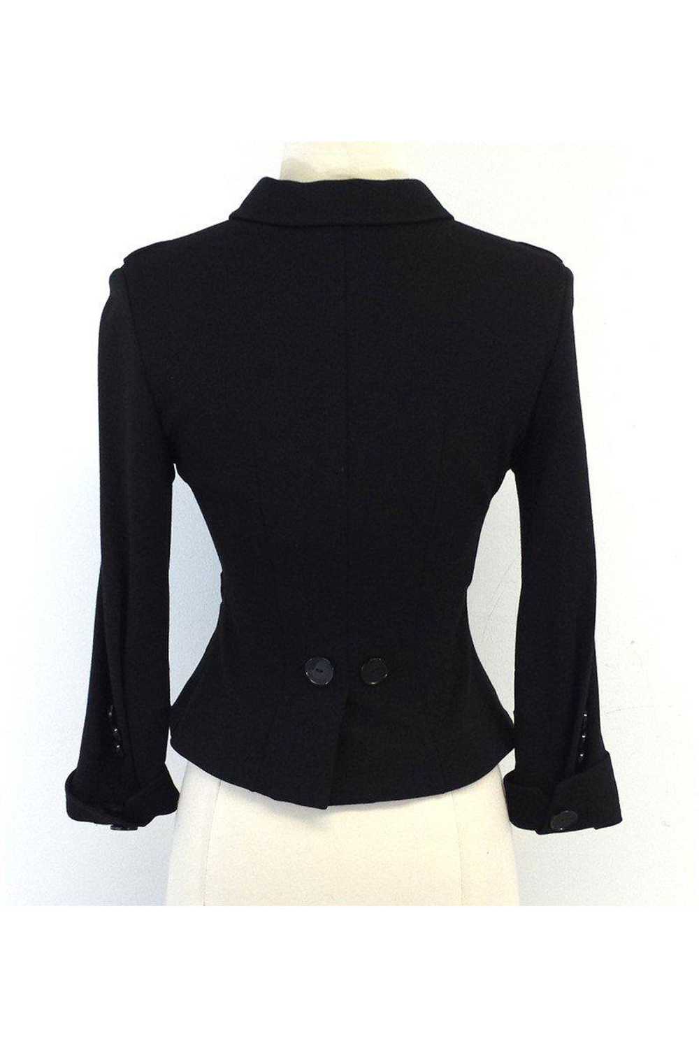 Paul Smith - Black Jacket w/Oversized Buttons Sz 4 - image 3