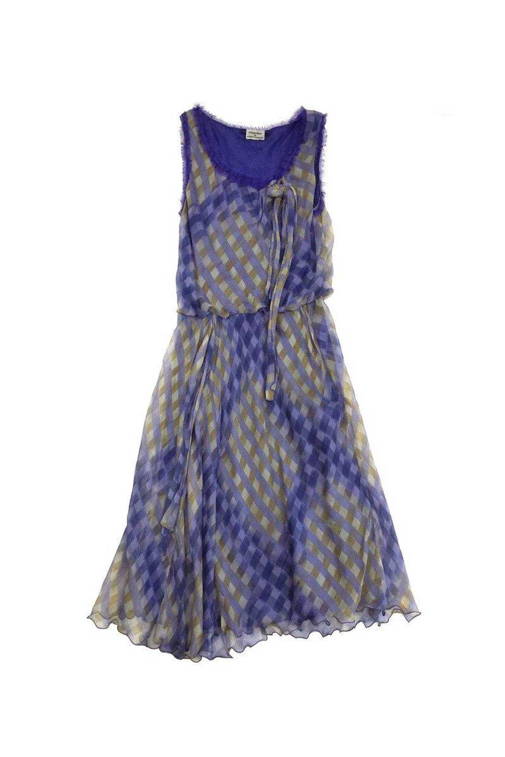 Philosophy di Alberta Ferretti - Purple Print Raw… - image 1