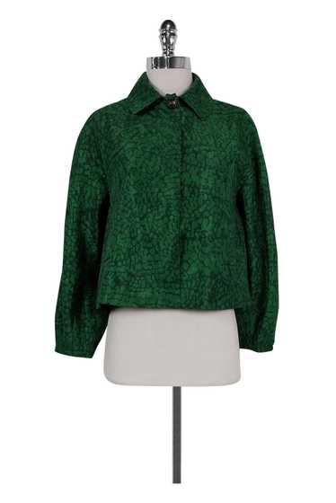 Piazza Sempione - Green Cropped Patterned Jacket S