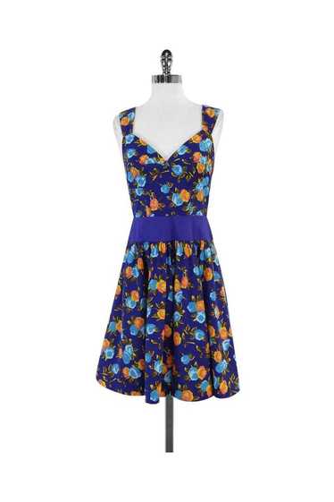 Plenty by Tracy Reese - Blue Floral Cotton Dress … - image 1