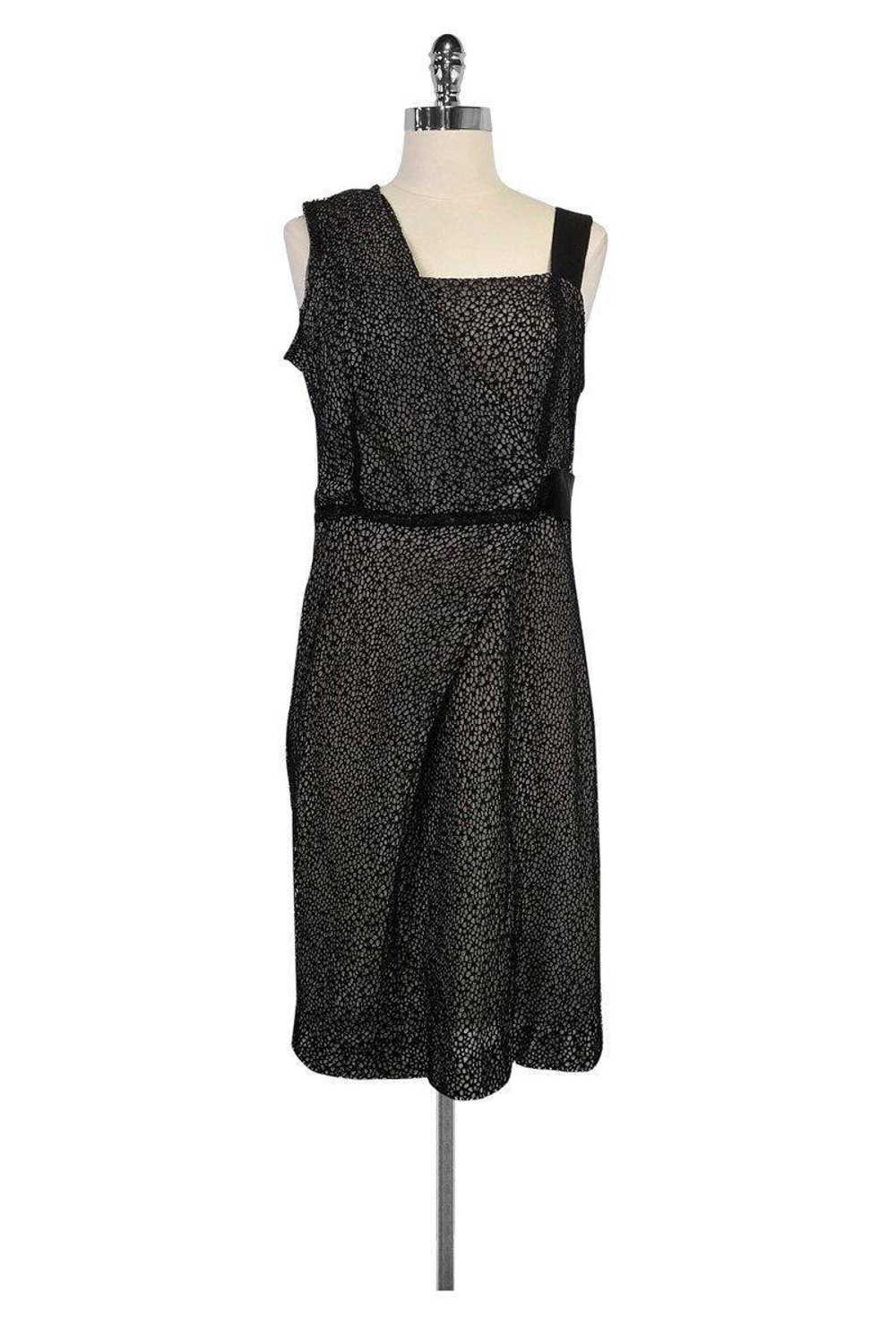 Ports 1961 - Black & Grey Eyelet Dress Sz 10 - image 1