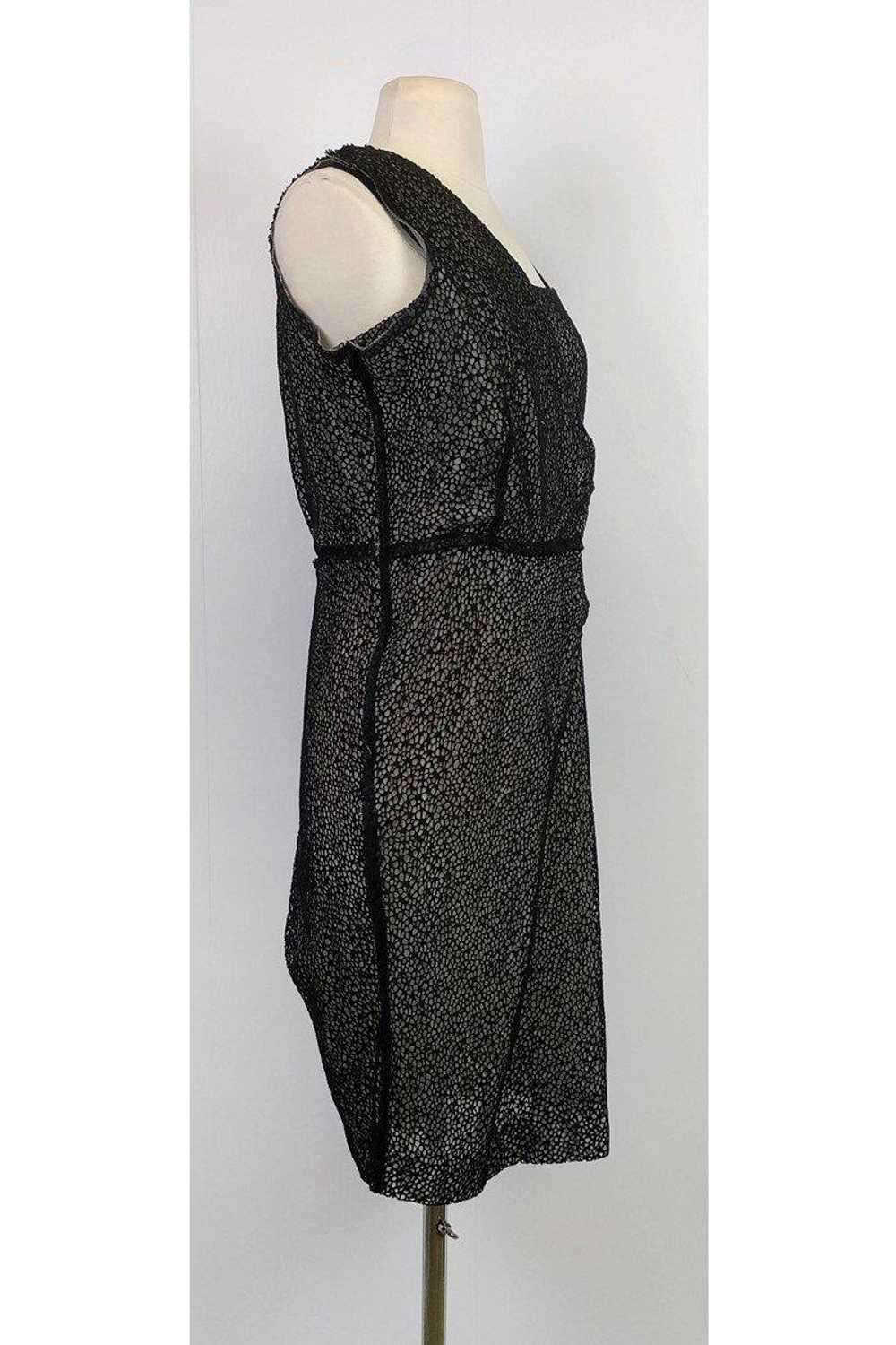 Ports 1961 - Black & Grey Eyelet Dress Sz 10 - image 2